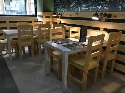 mobiliario franquicia forty burguer